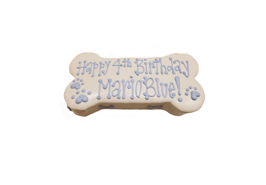 Bone Shaped Dog Cake